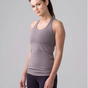Lululemon Cool Racerback II Women's Size 8 Galaxy Grey Workout Tank